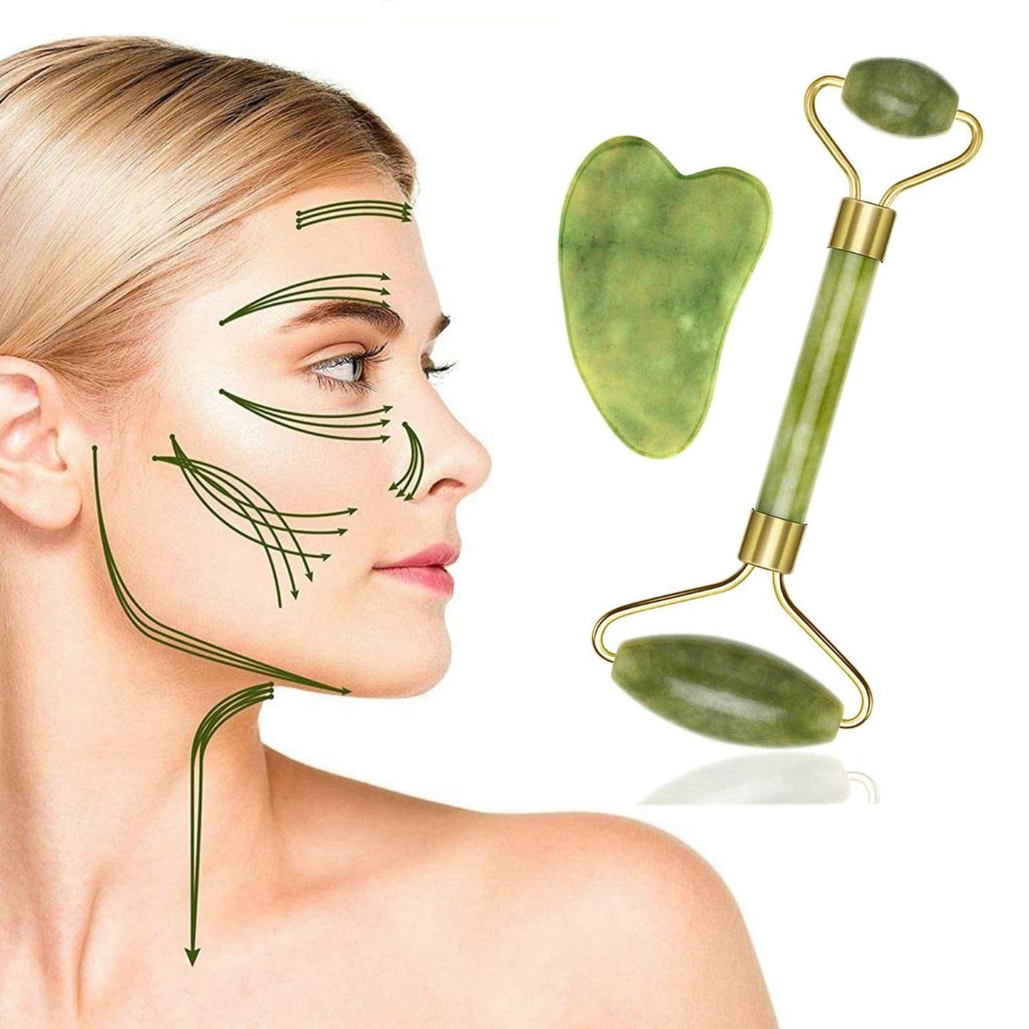 Sknly Jade Facial Roller